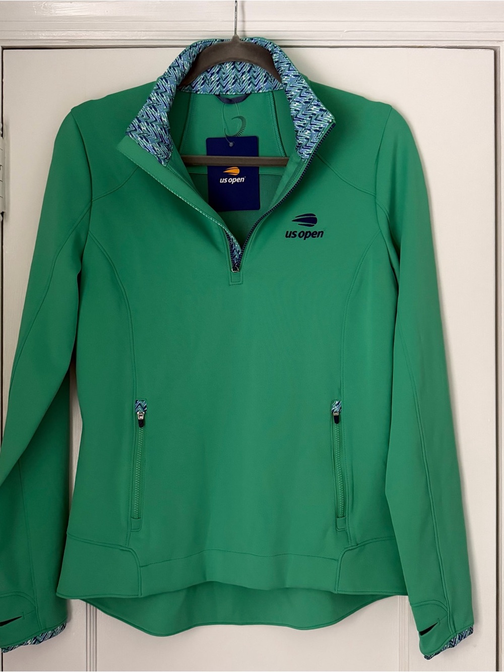 US Open Women's S Quarter-Zip Varsity Pullover Jacket